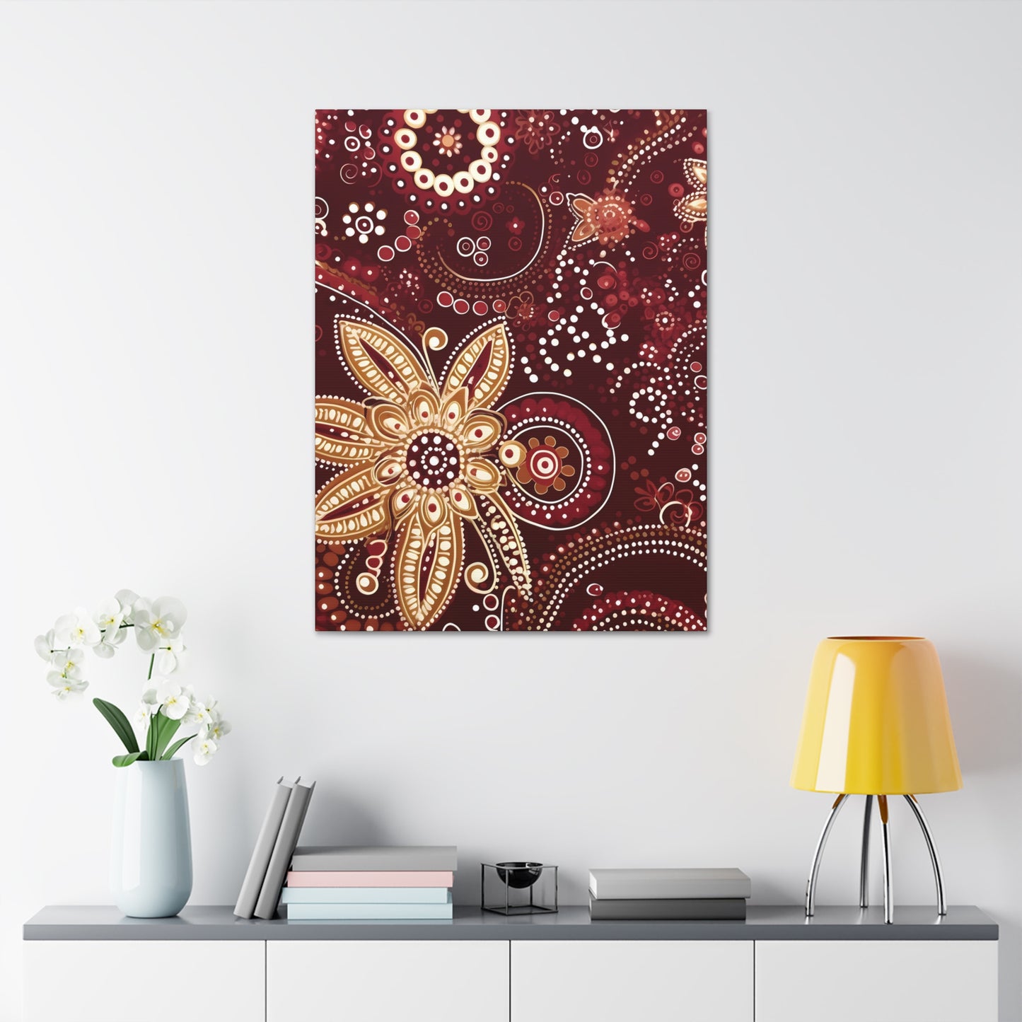 Maroon Flowery Paisley II