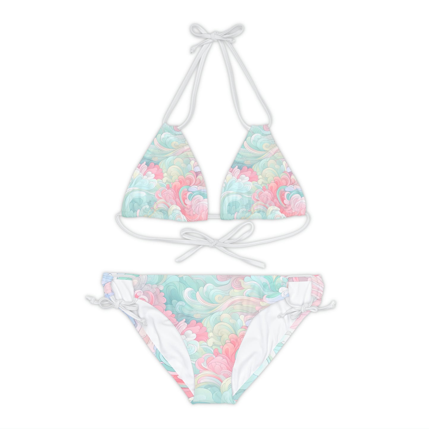 Pastel Pop Strappy Bikini Set