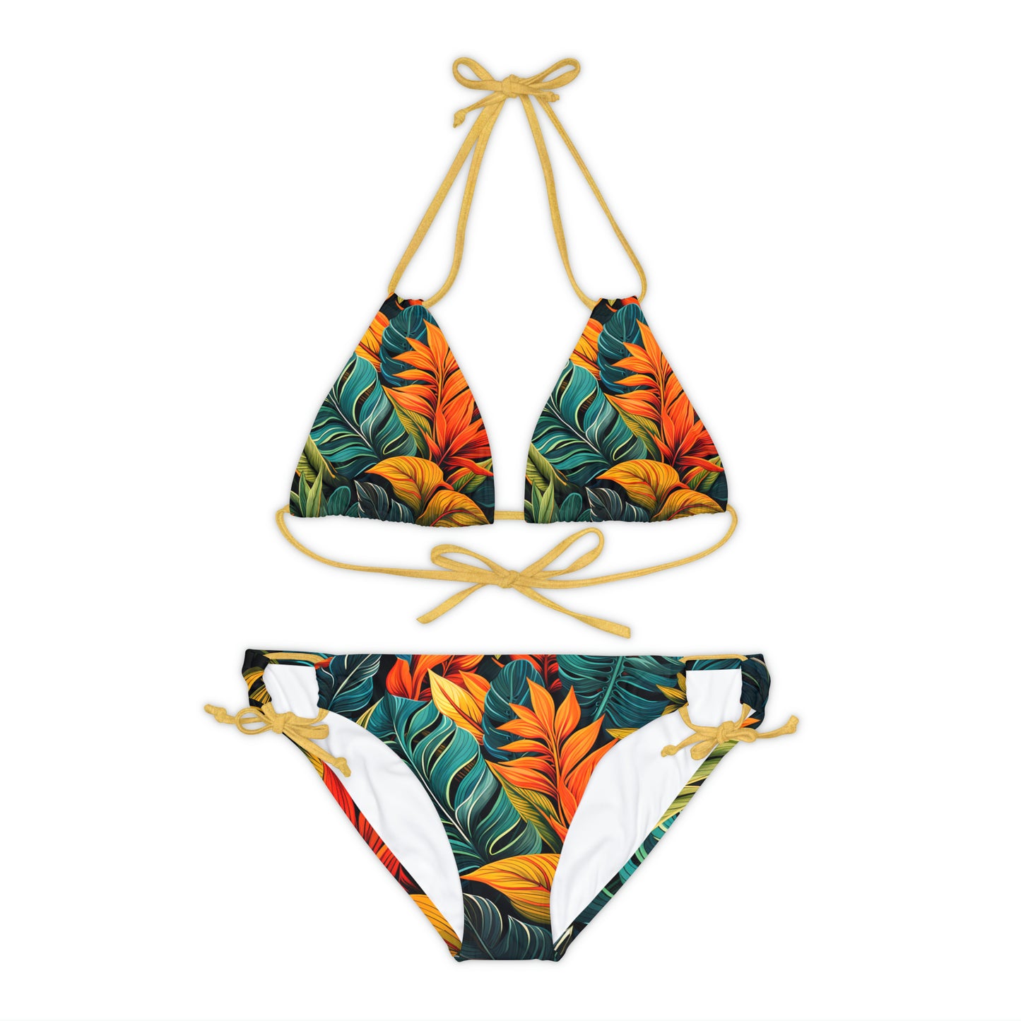 Bold Jungle Strappy Bikini Set