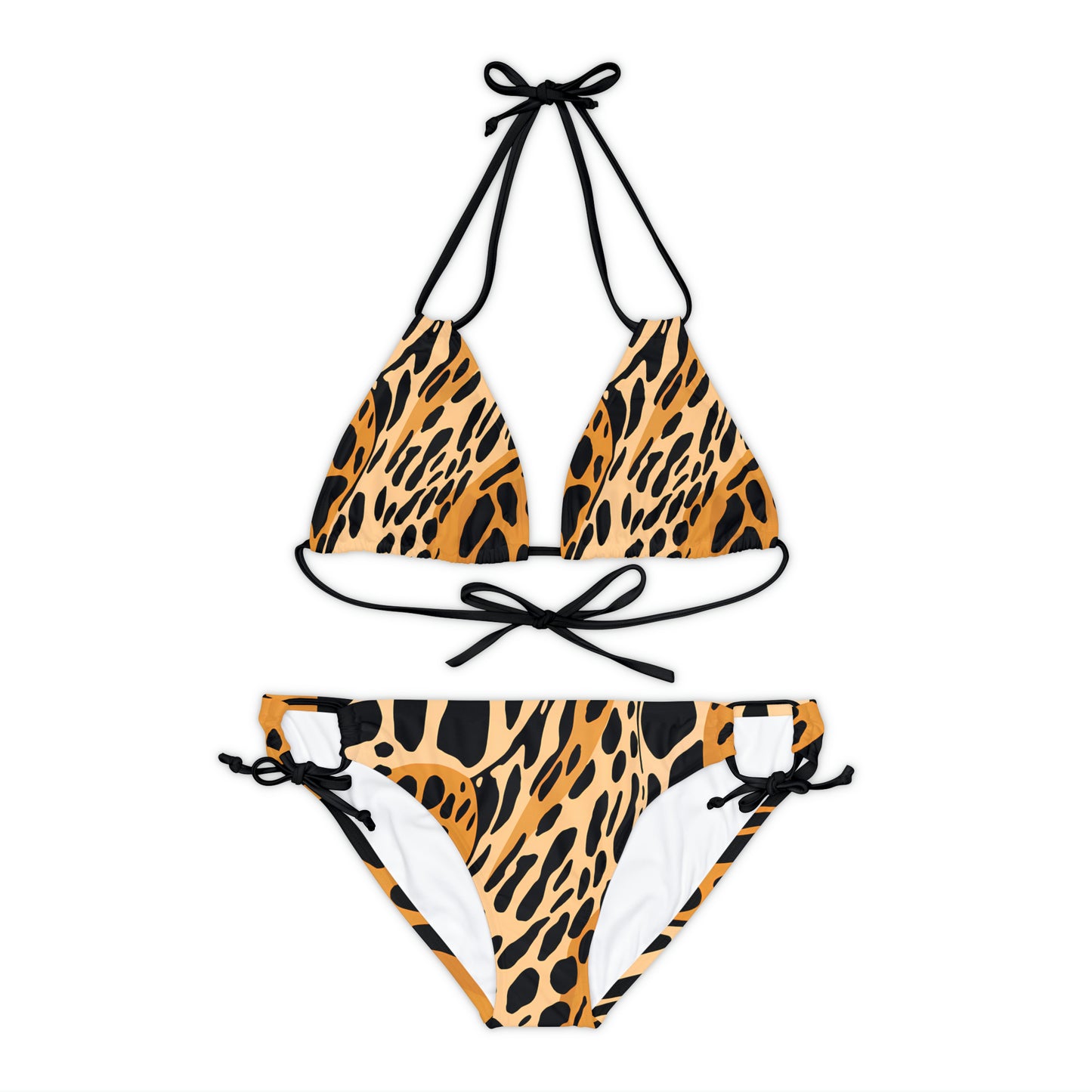 Leopard Print I Strappy Bikini Set
