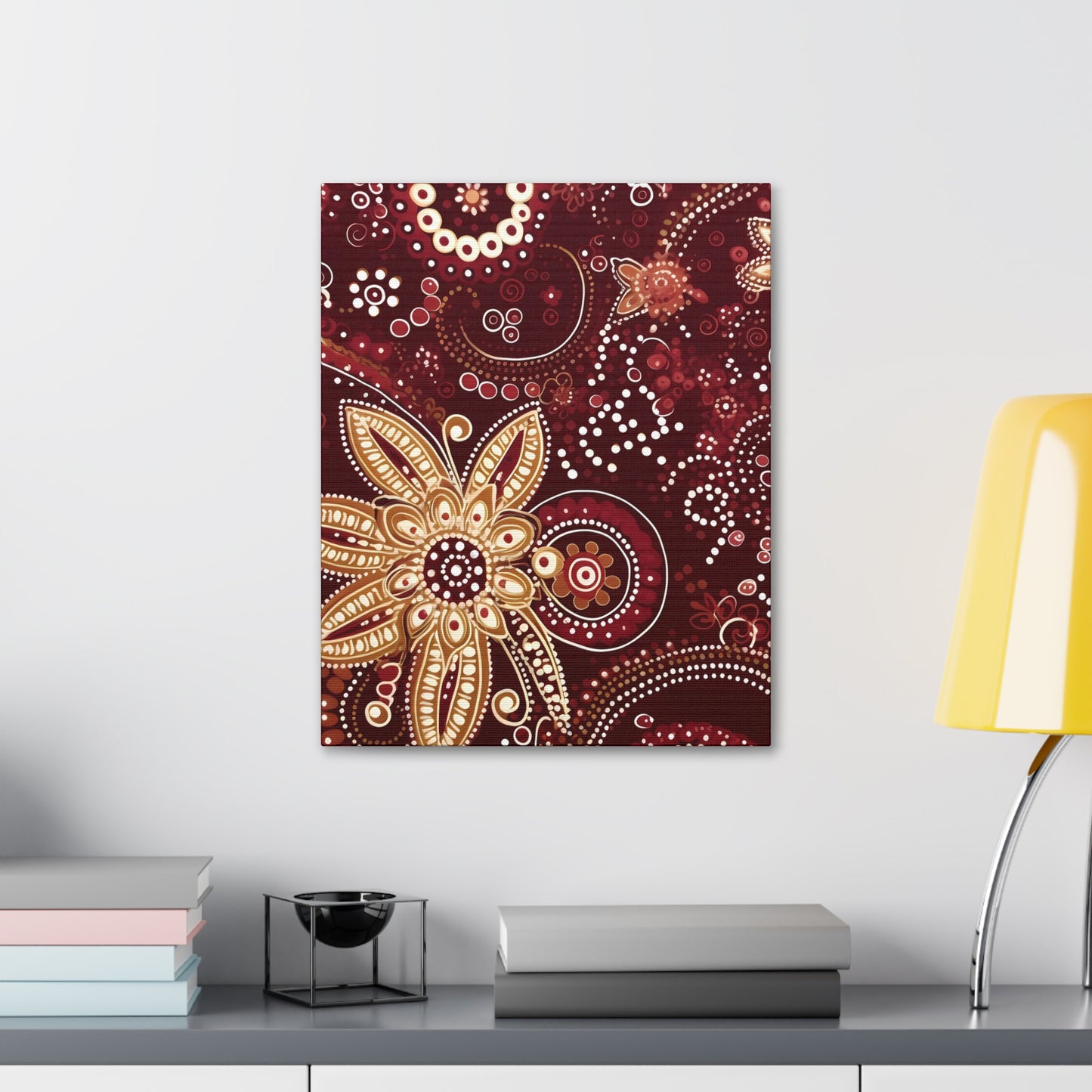 Maroon Flowery Paisley II