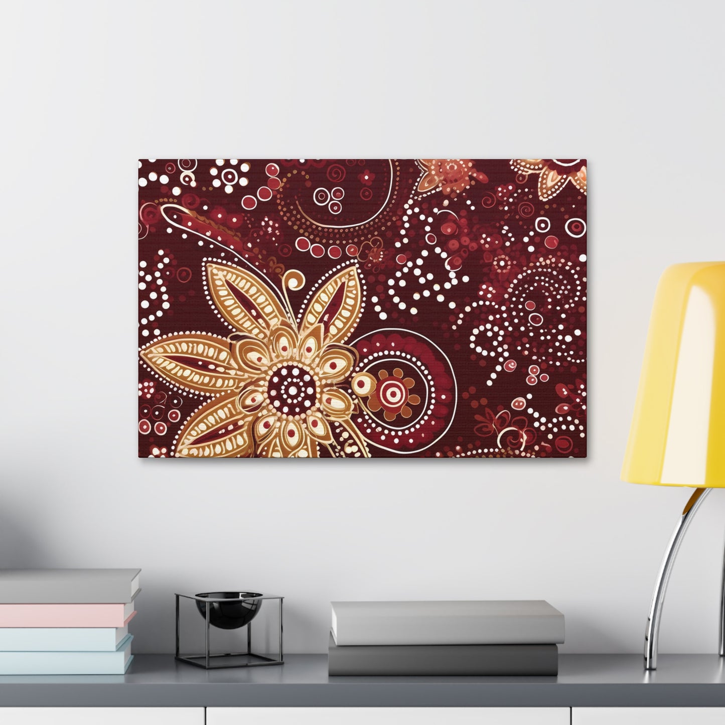 Maroon Flowery Paisley II