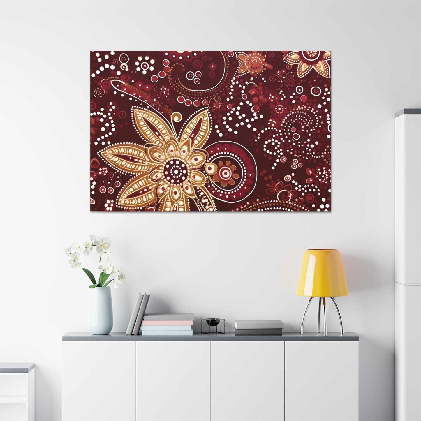 Maroon Flowery Paisley II