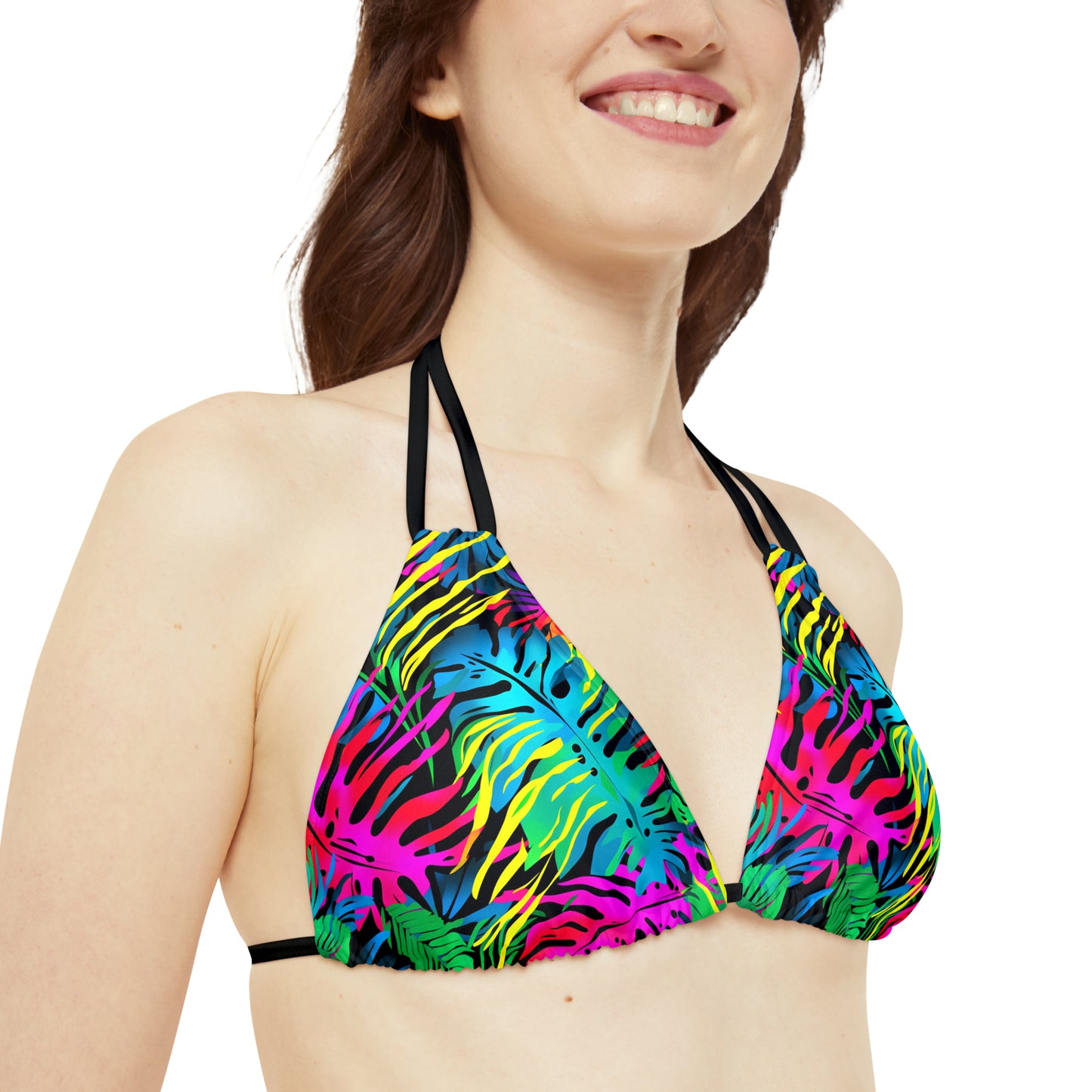 Neon Jungle Strappy Bikini Set