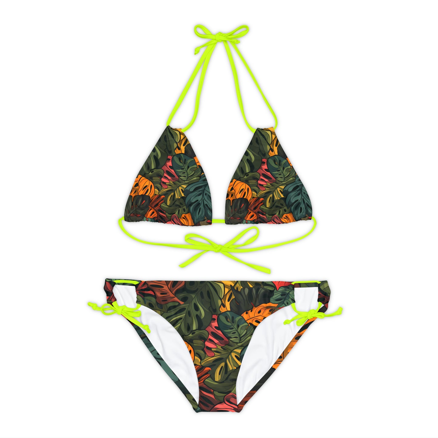 Jungle Camo Strappy Bikini Set