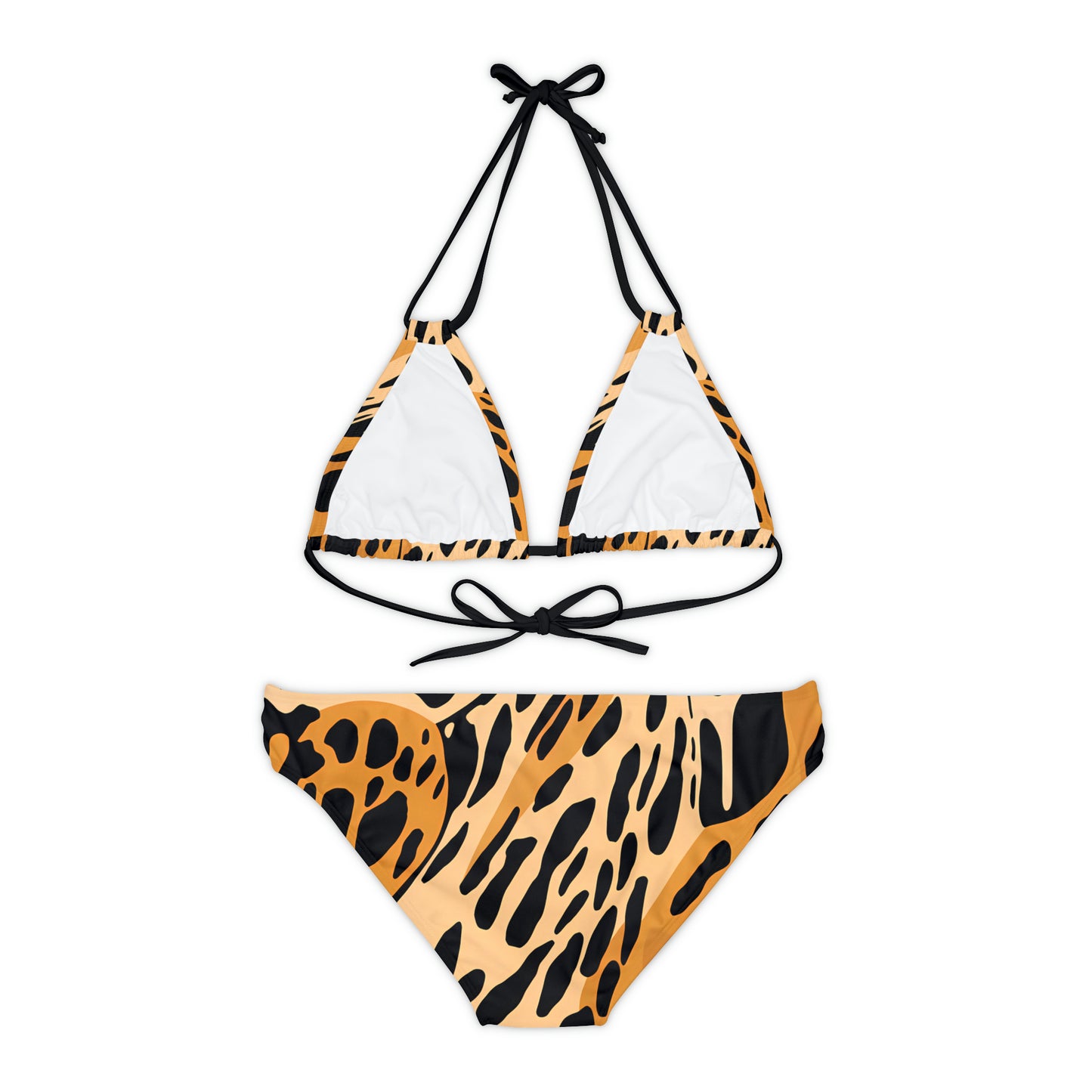 Leopard Print I Strappy Bikini Set