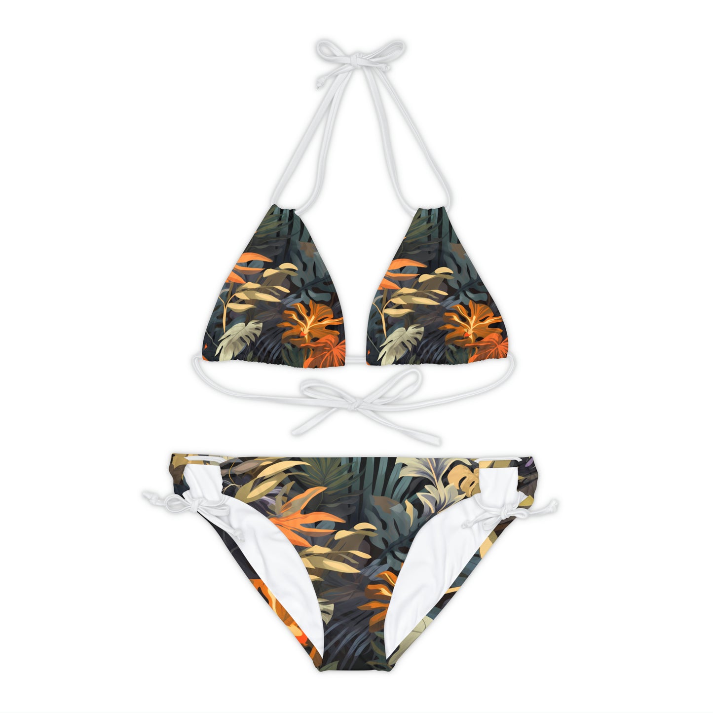 Summertime Jungle Strappy Bikini Set