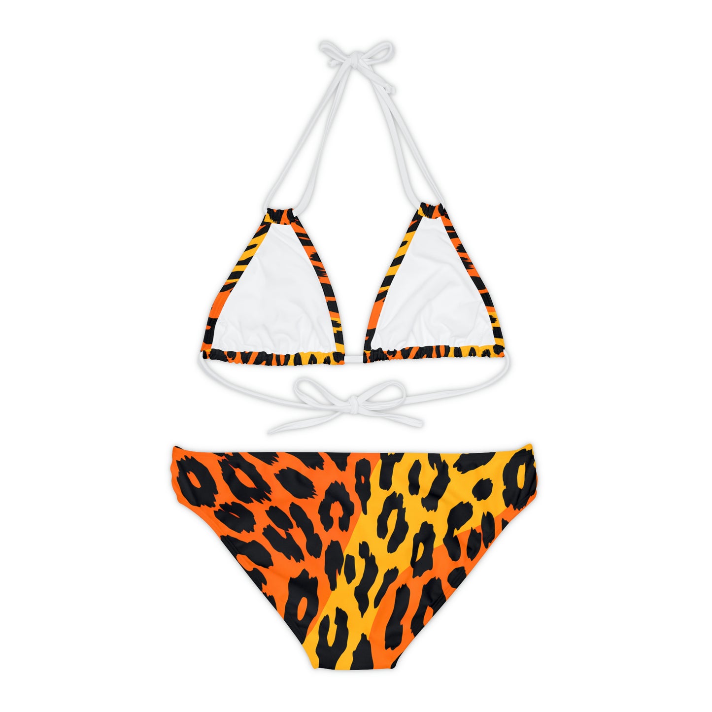 Leopard Print II Strappy Bikini Set