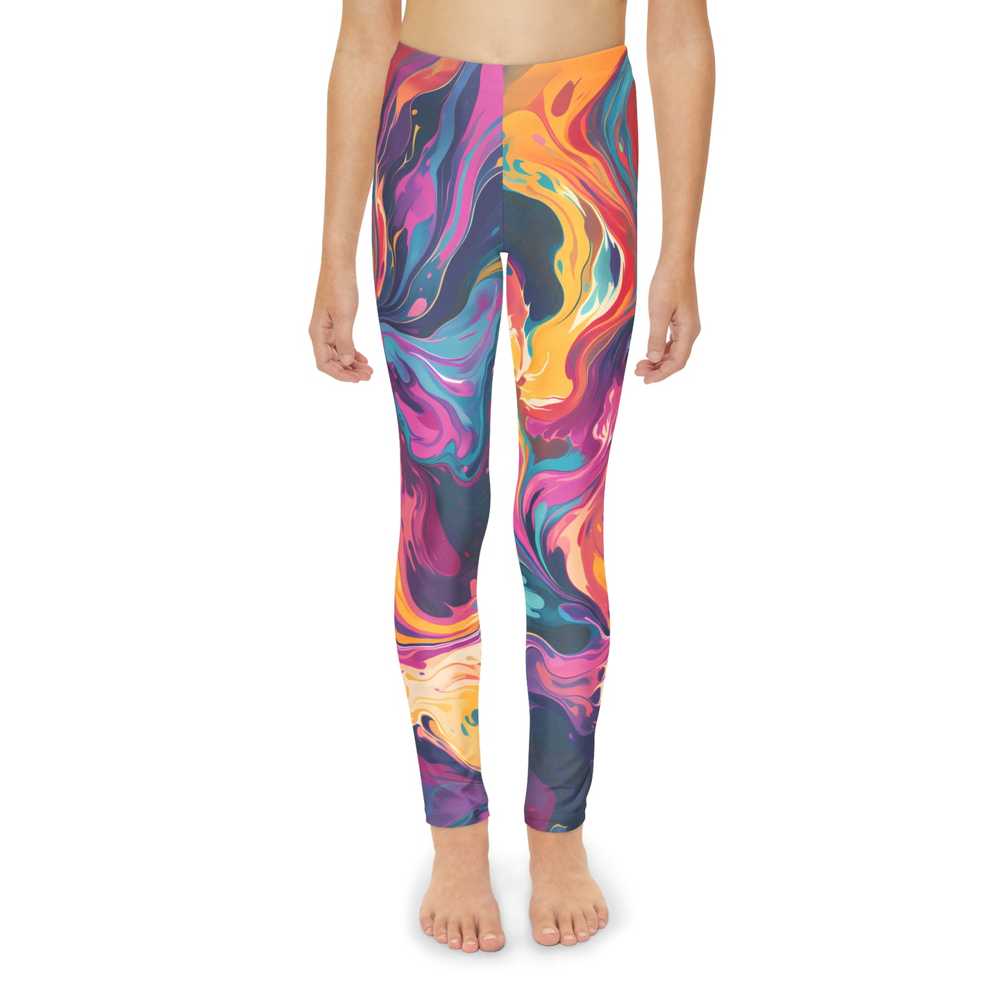 Tie-Dye Delight Girls Leggings