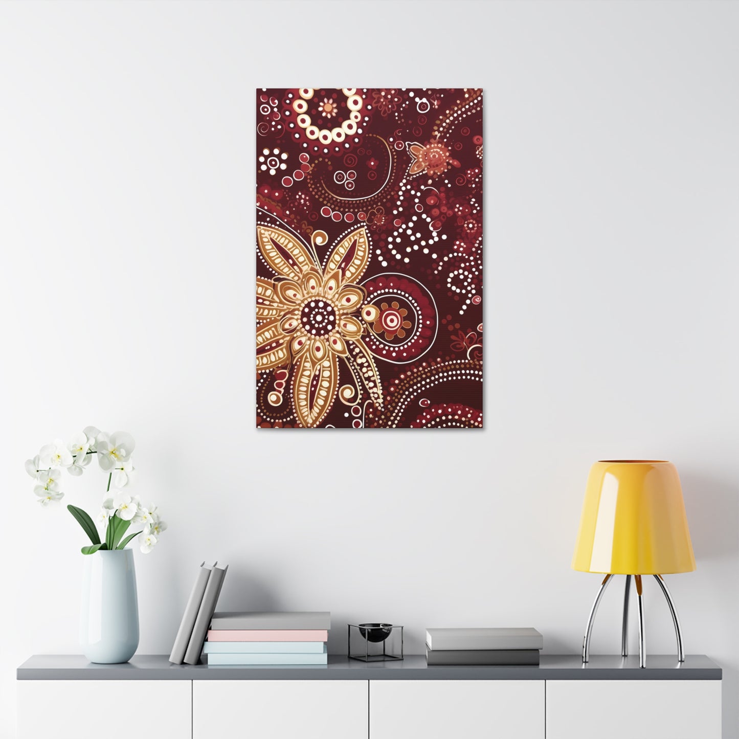 Maroon Flowery Paisley II