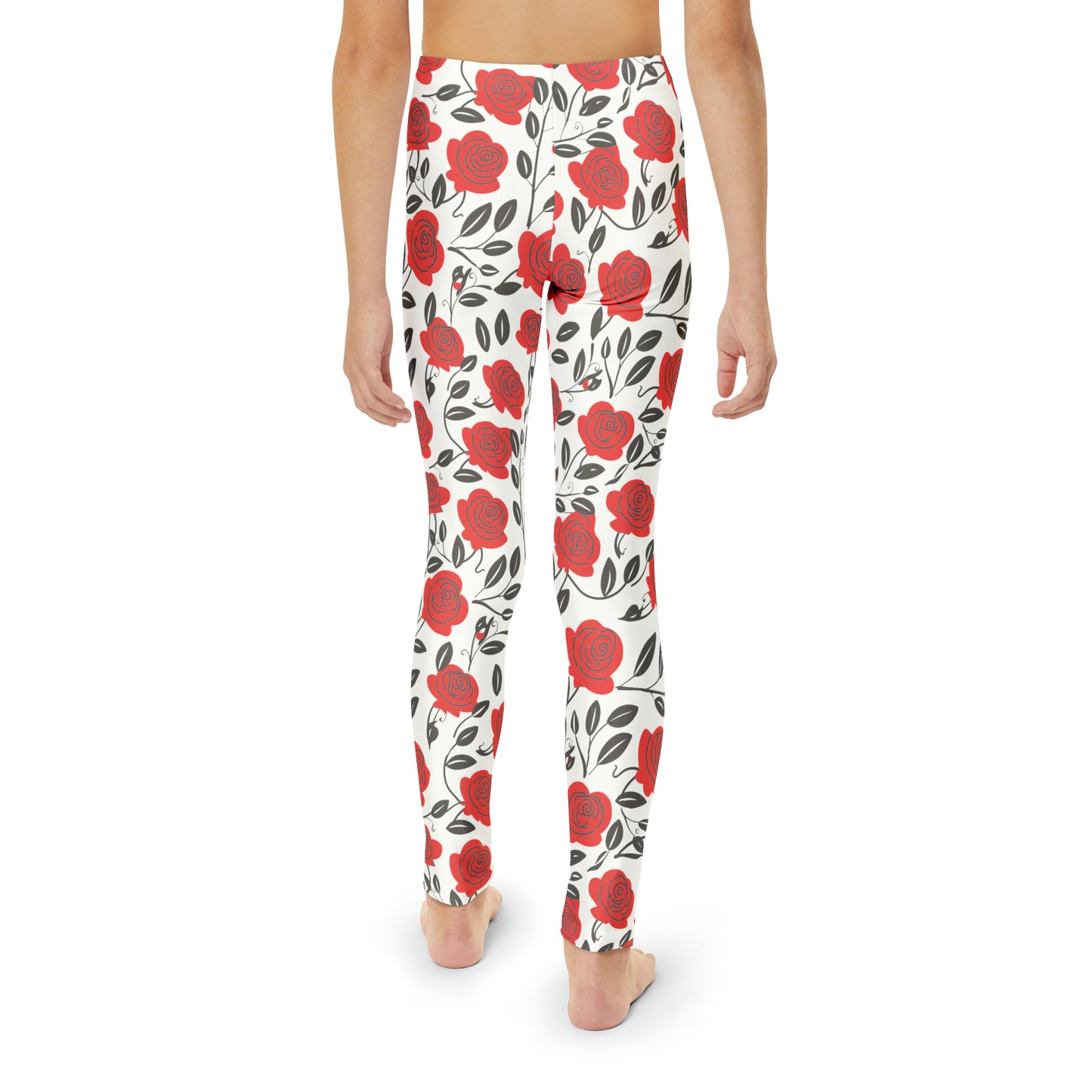 Red Roses Girls Leggings