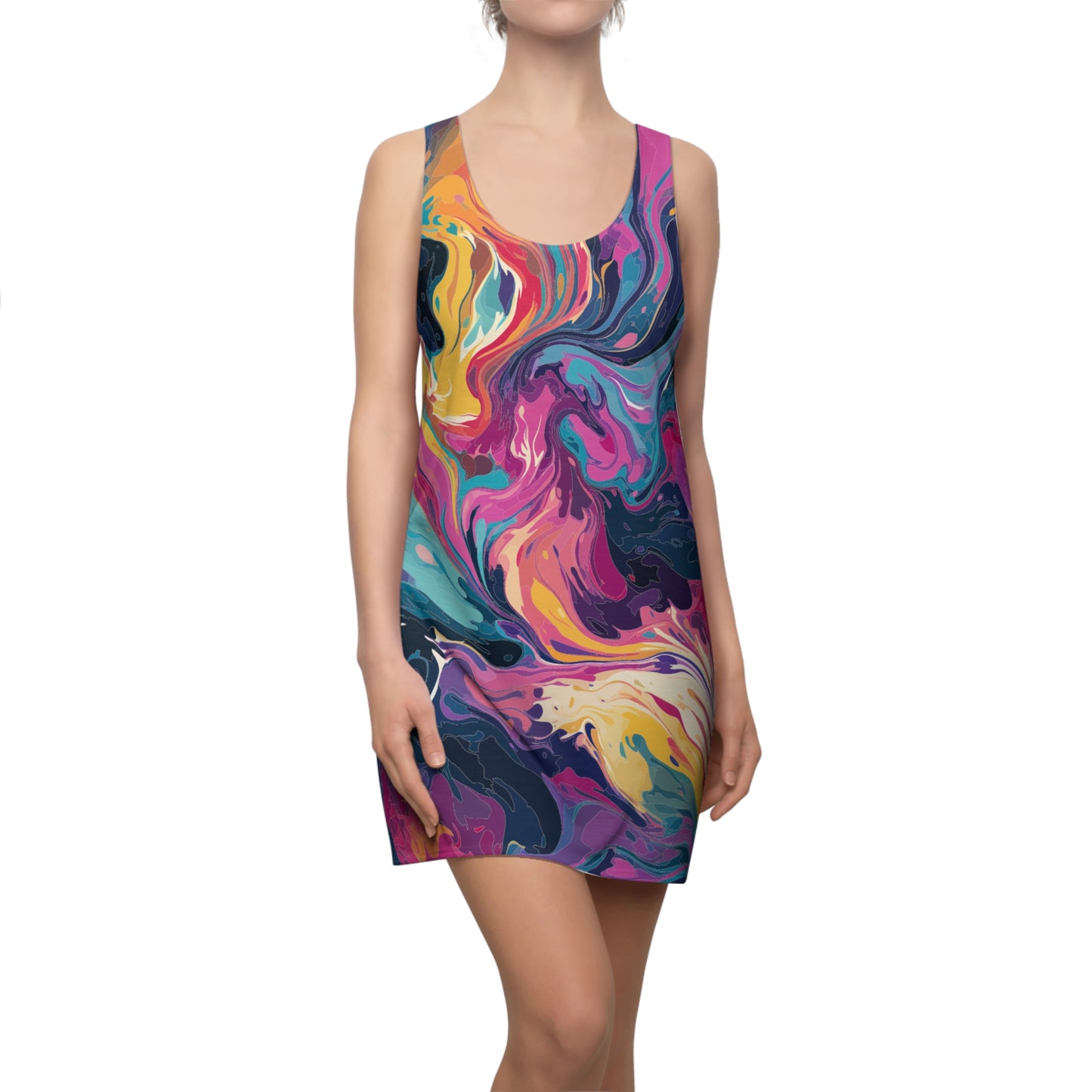 Tie-Dye Delight Racerback Dress