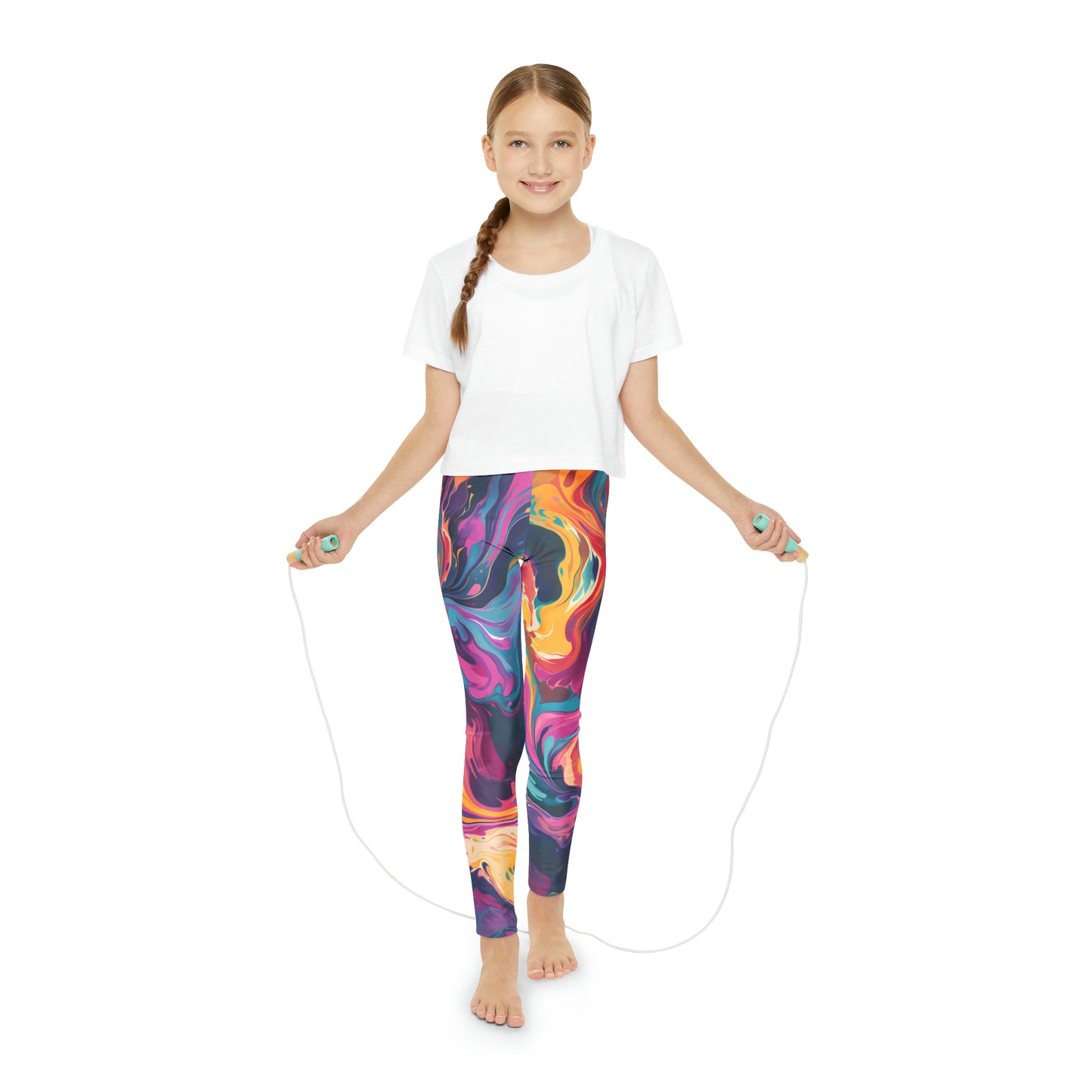 Tie-Dye Delight Girls Leggings