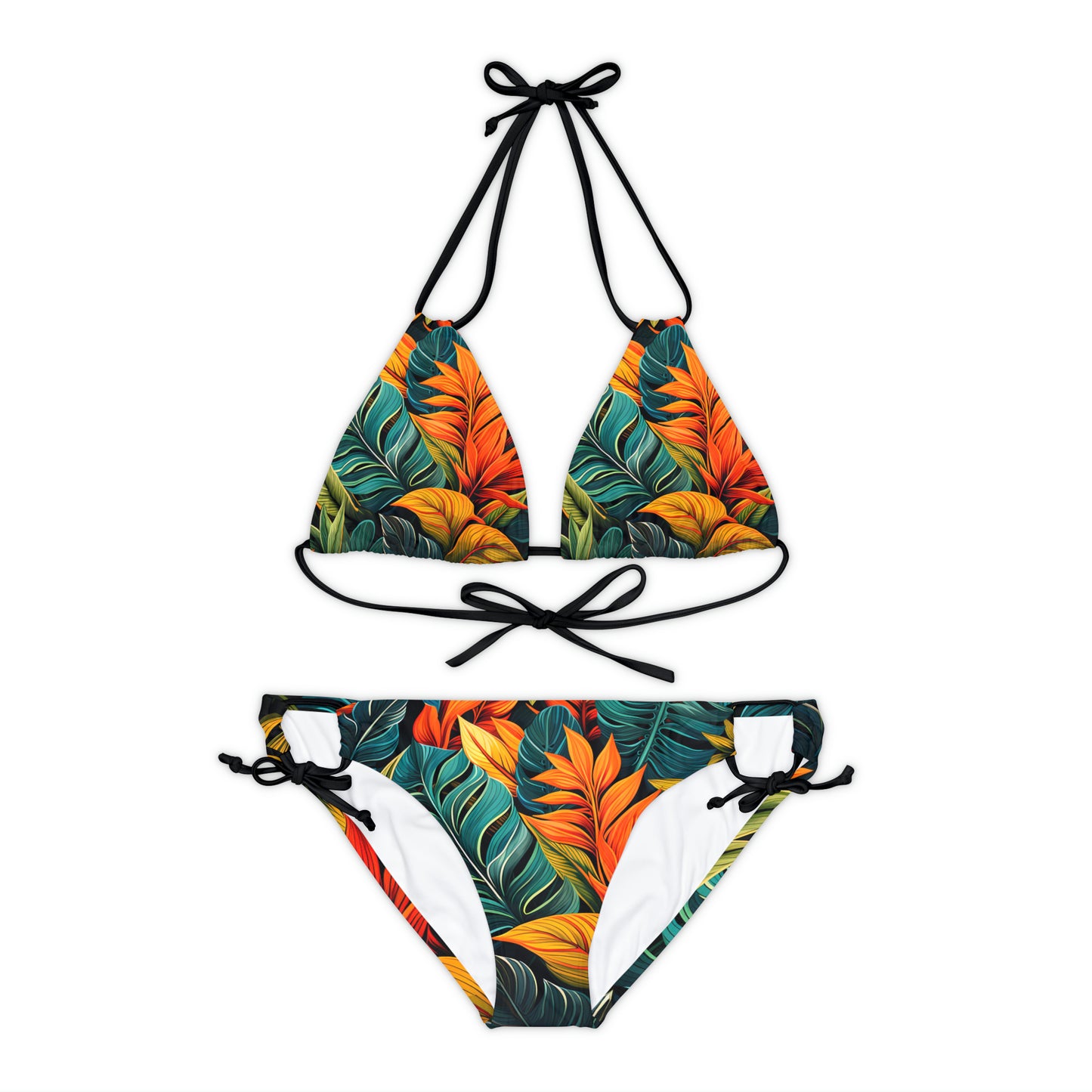 Bold Jungle Strappy Bikini Set