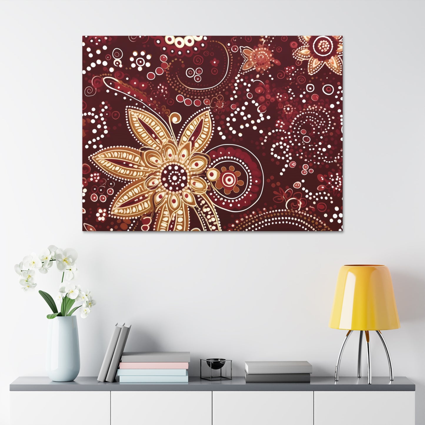 Maroon Flowery Paisley II