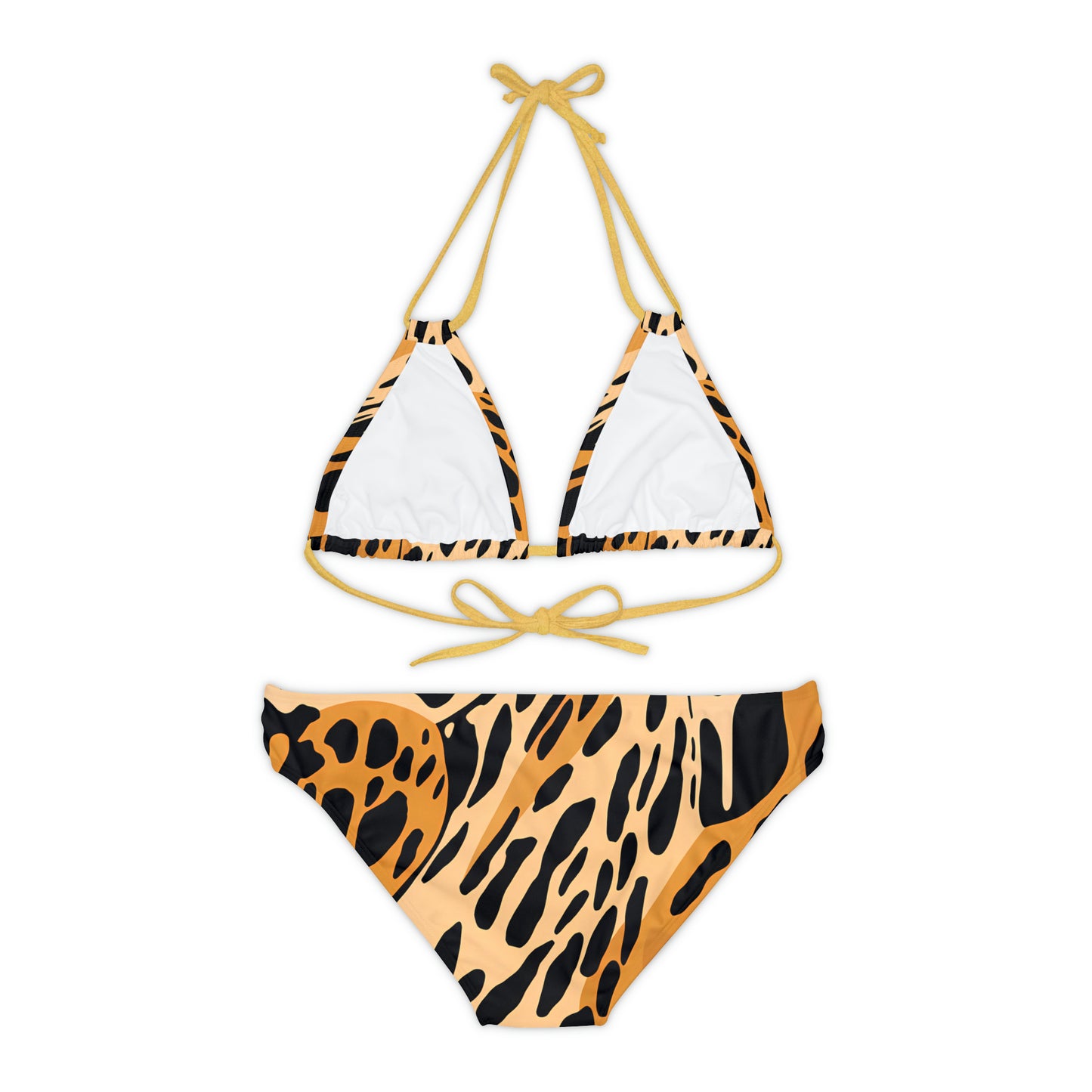 Leopard Print I Strappy Bikini Set