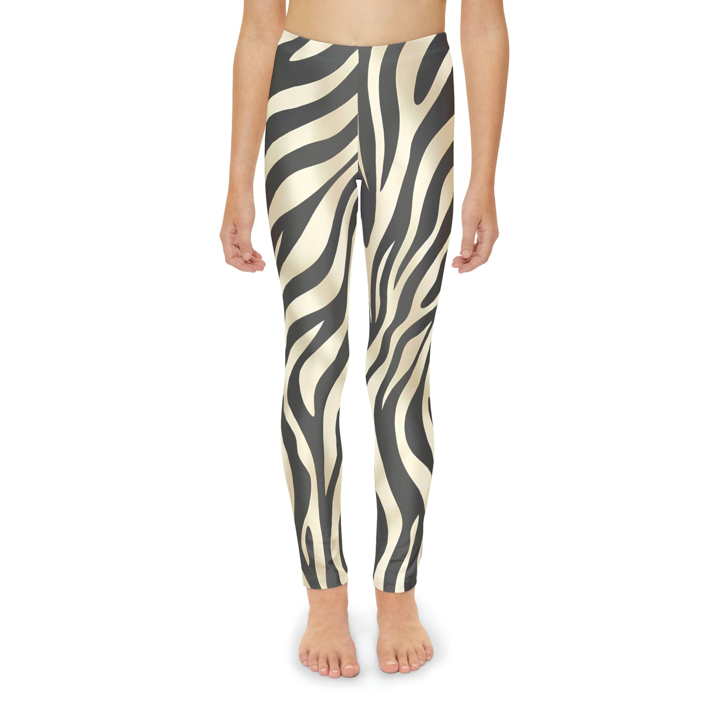 Zebra Print Girls Leggings