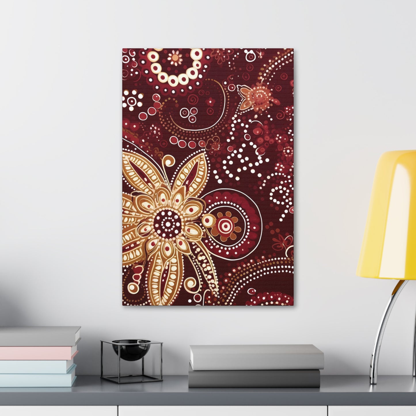 Maroon Flowery Paisley II