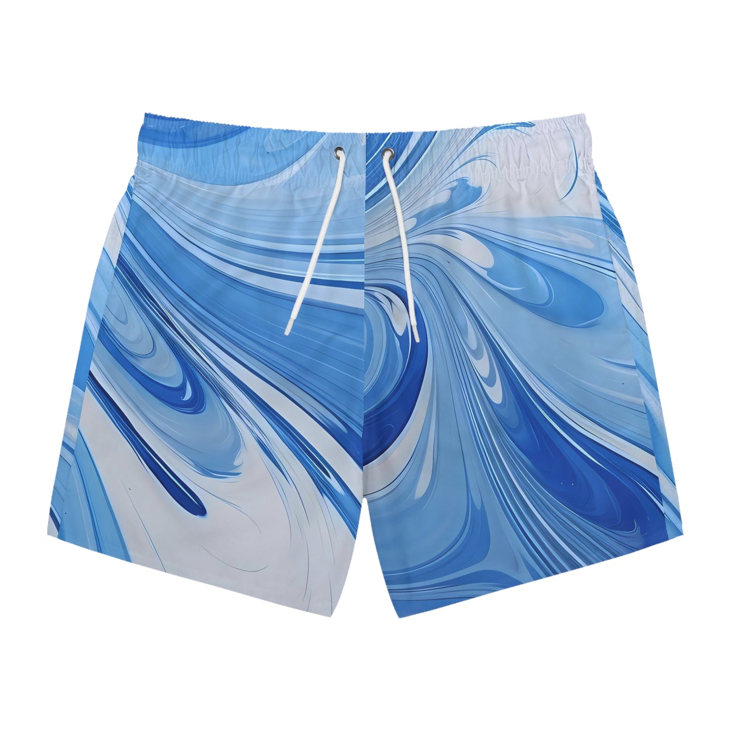 Blue and White Fluid
