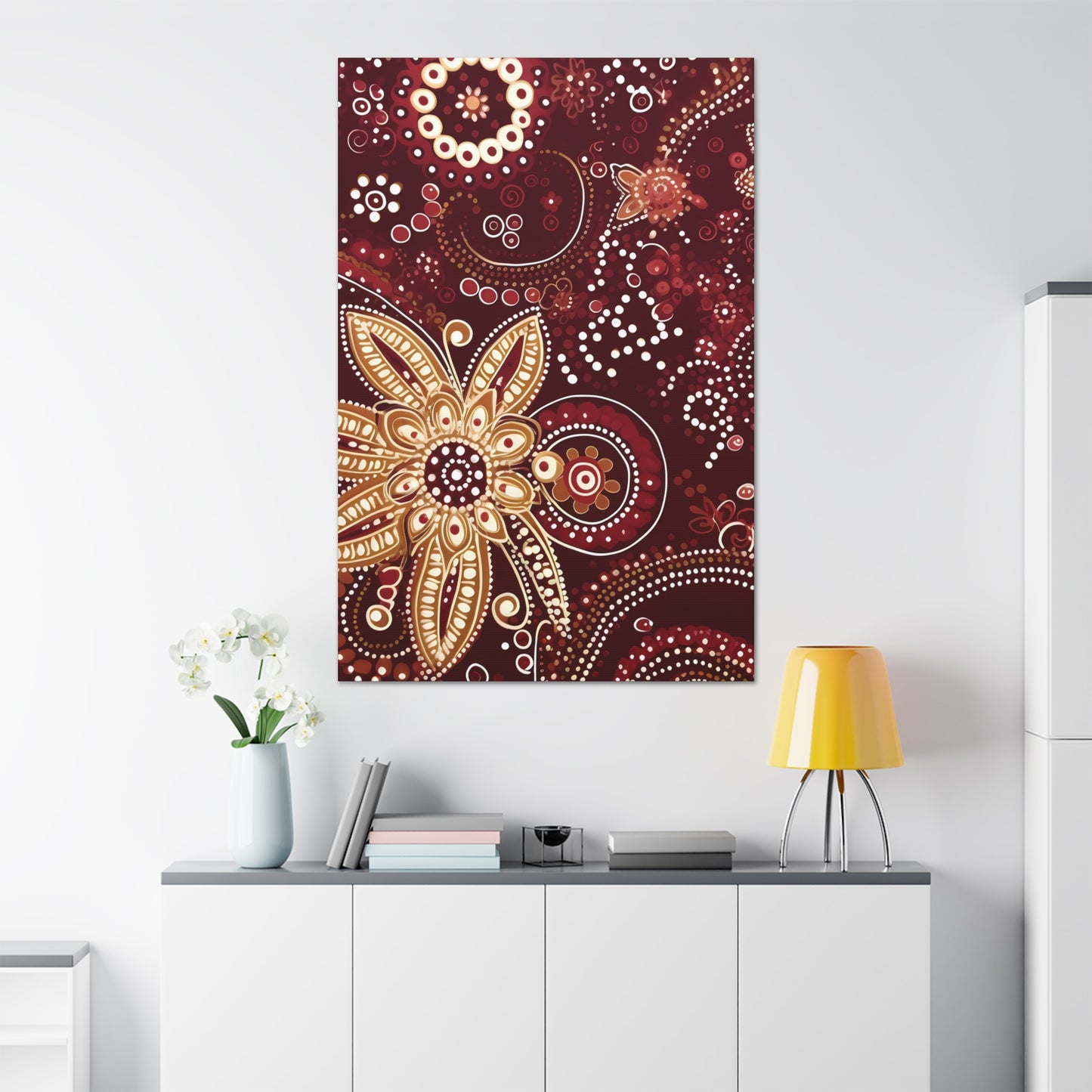 Maroon Flowery Paisley II