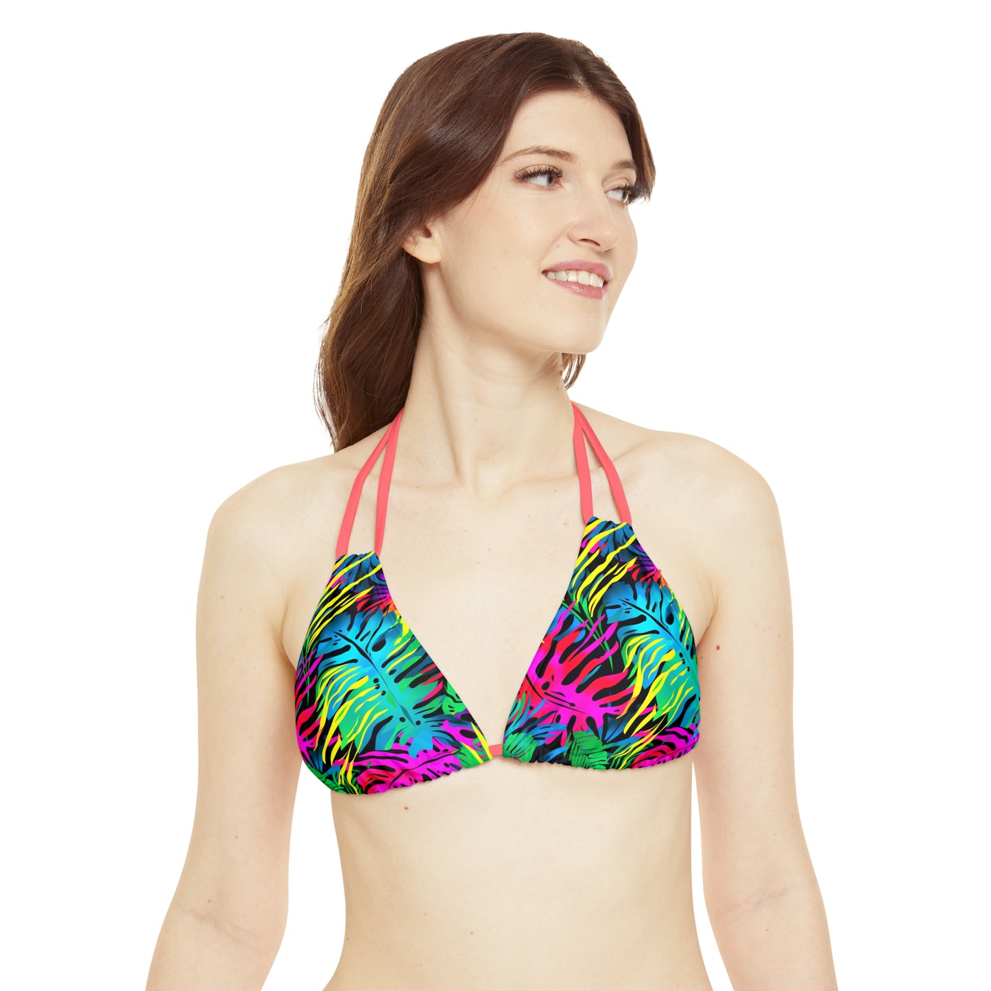 Neon Jungle Strappy Bikini Set