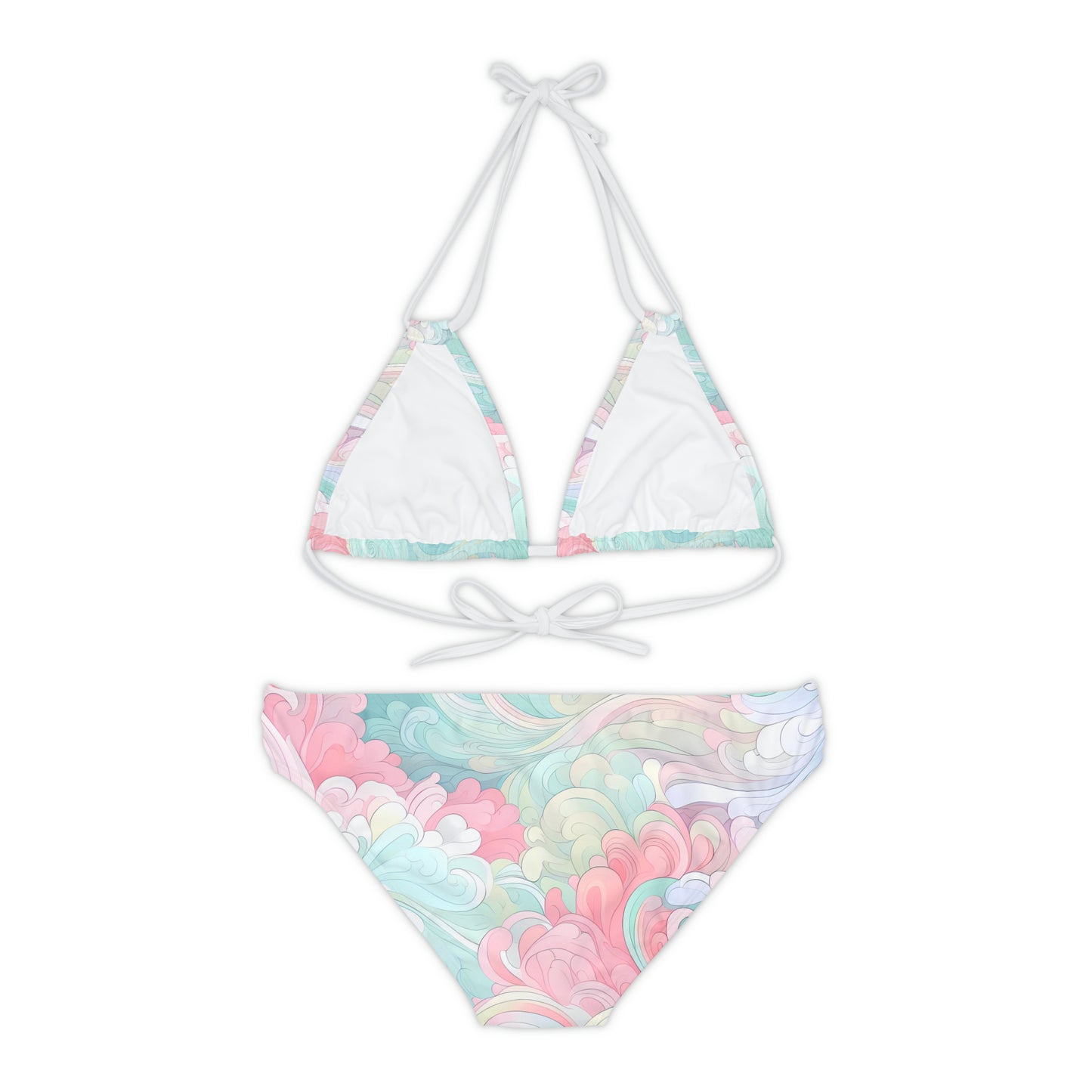 Pastel Pop Strappy Bikini Set