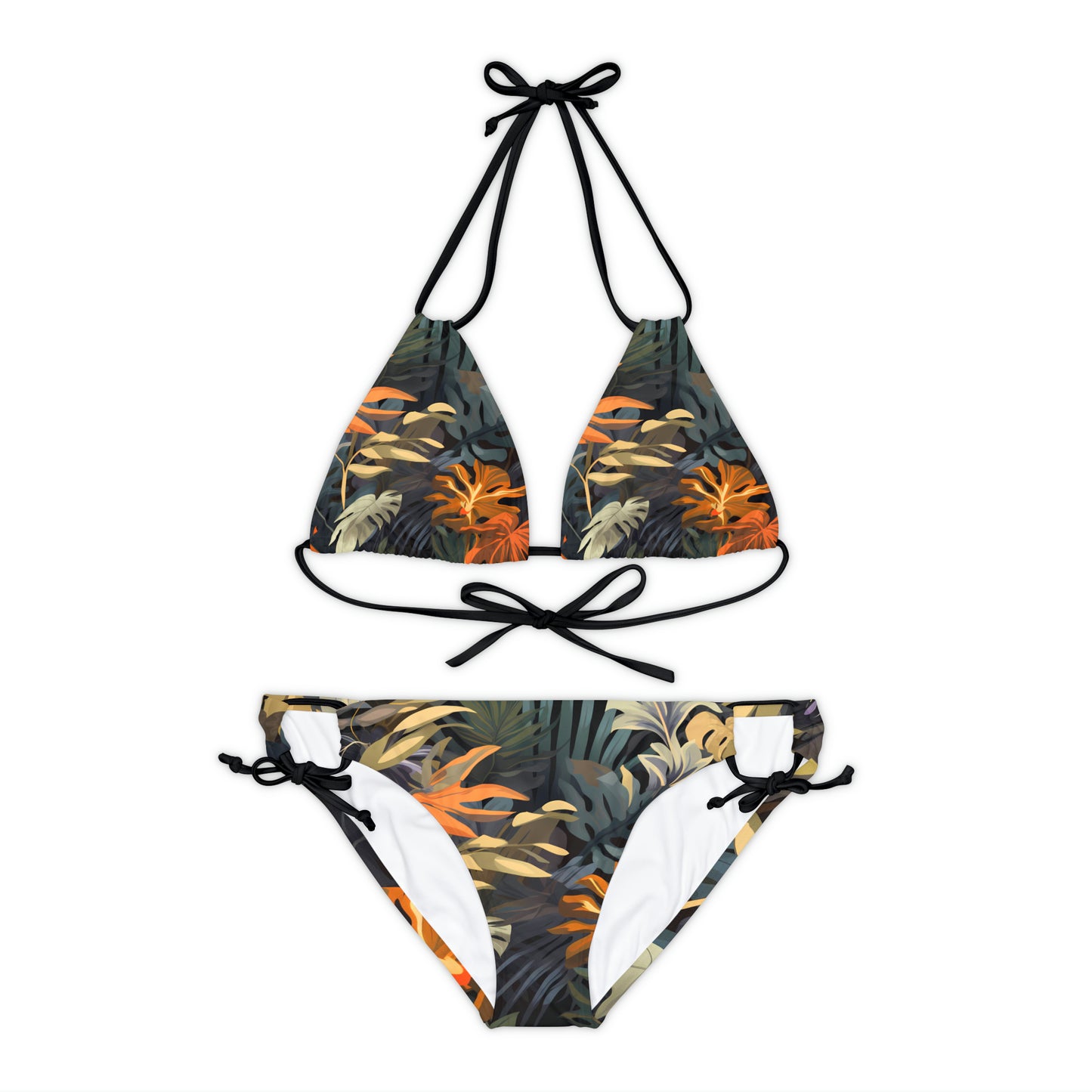 Summertime Jungle Strappy Bikini Set