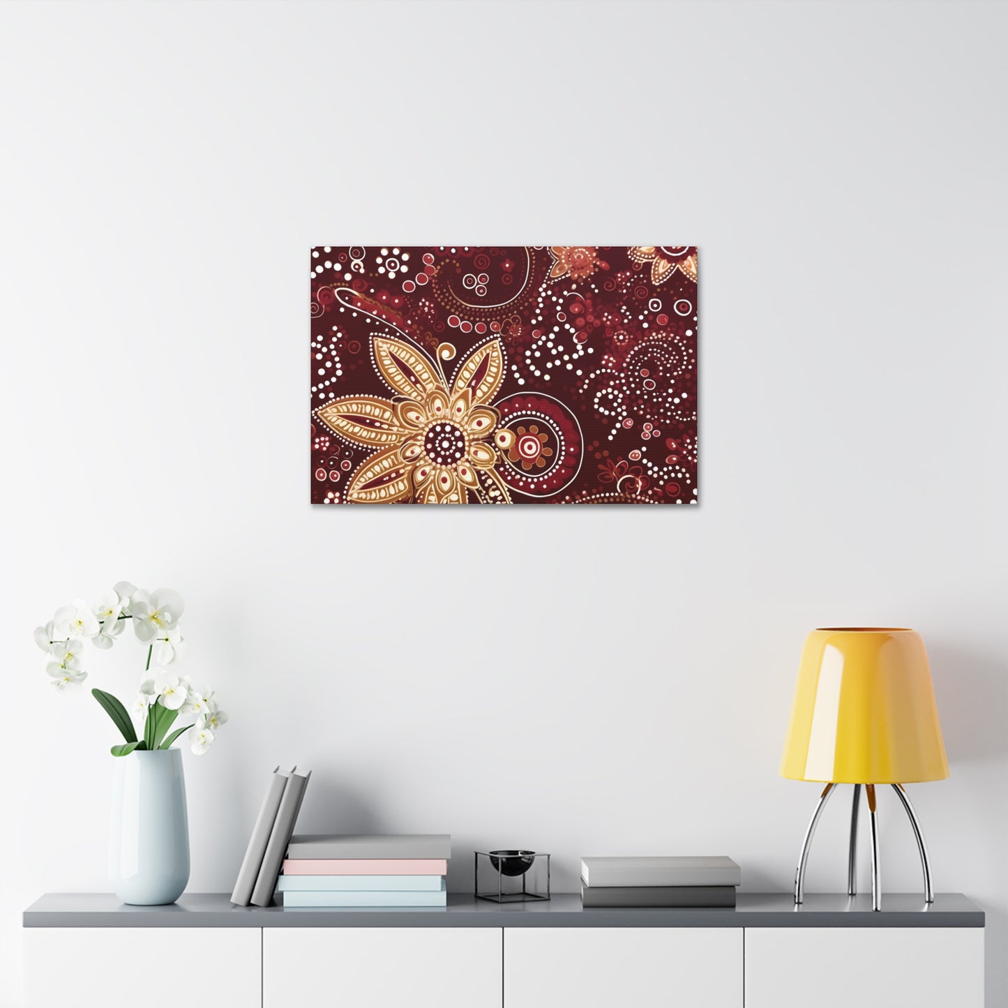 Maroon Flowery Paisley II