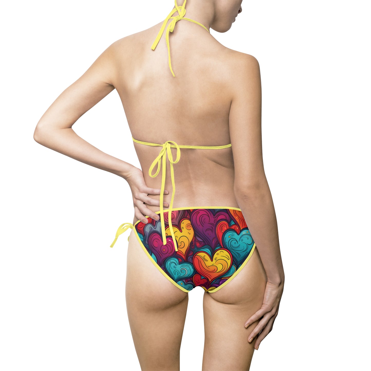 Colorful Hearts Bikini