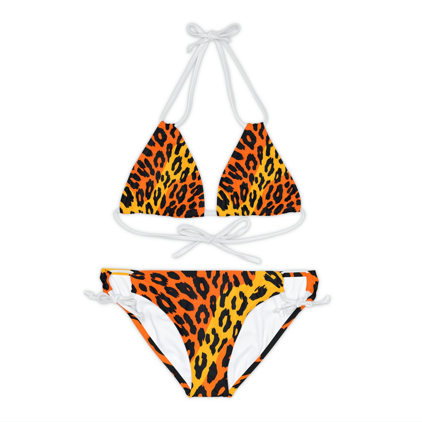 Leopard Print II Strappy Bikini Set
