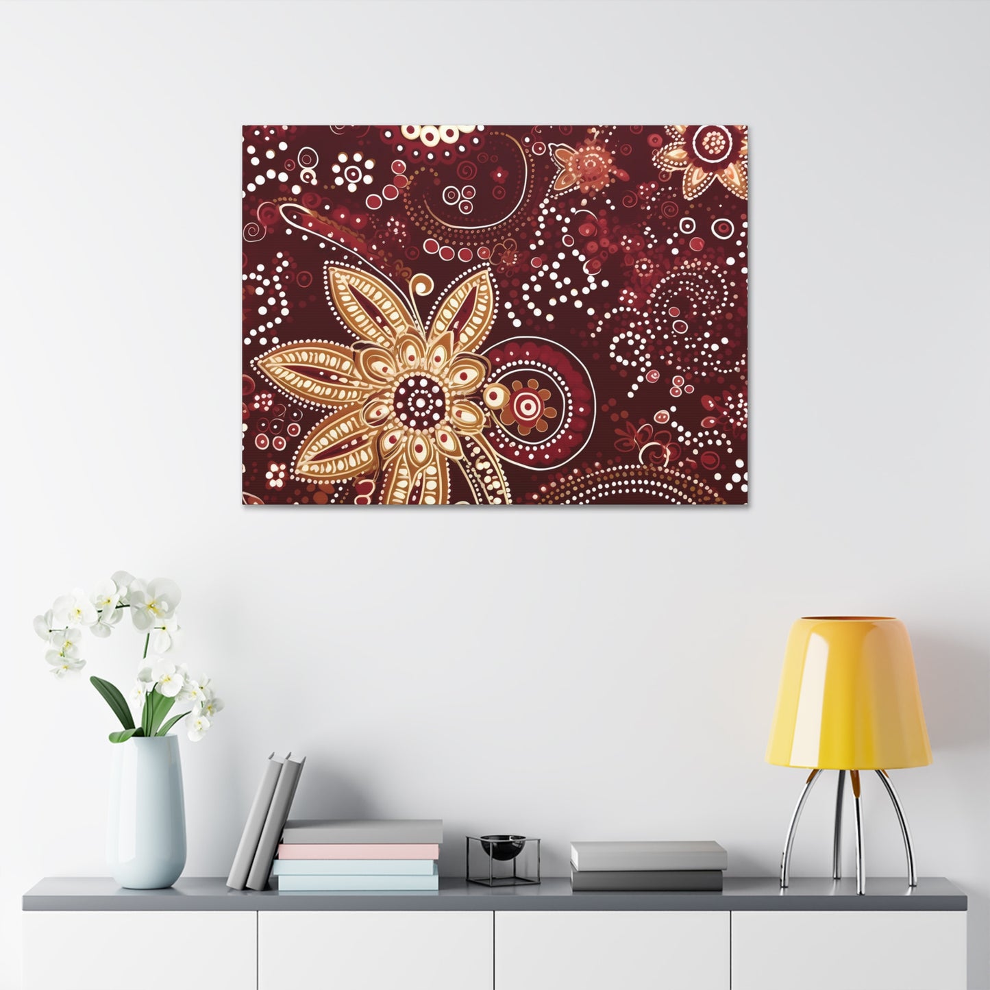 Maroon Flowery Paisley II