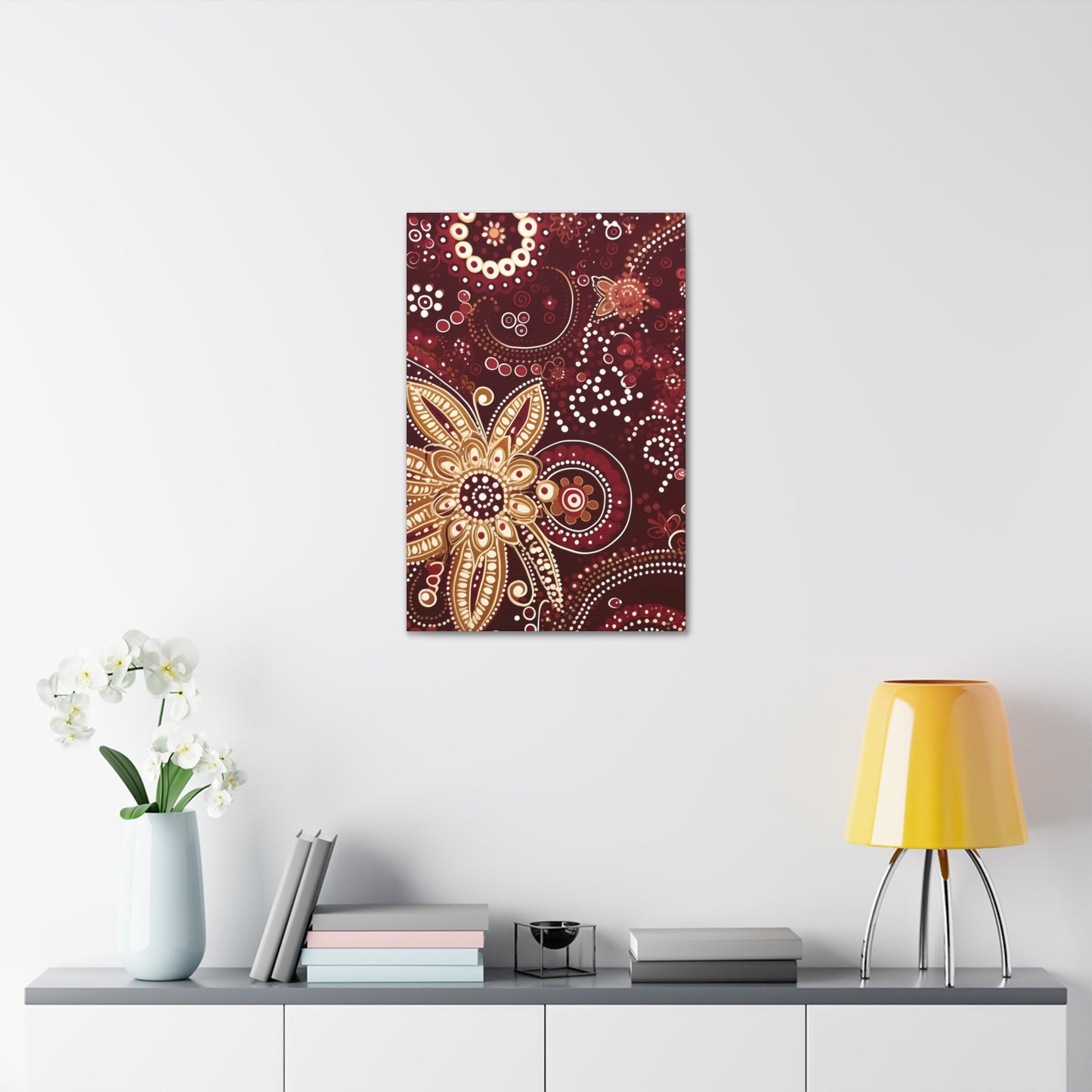 Maroon Flowery Paisley II