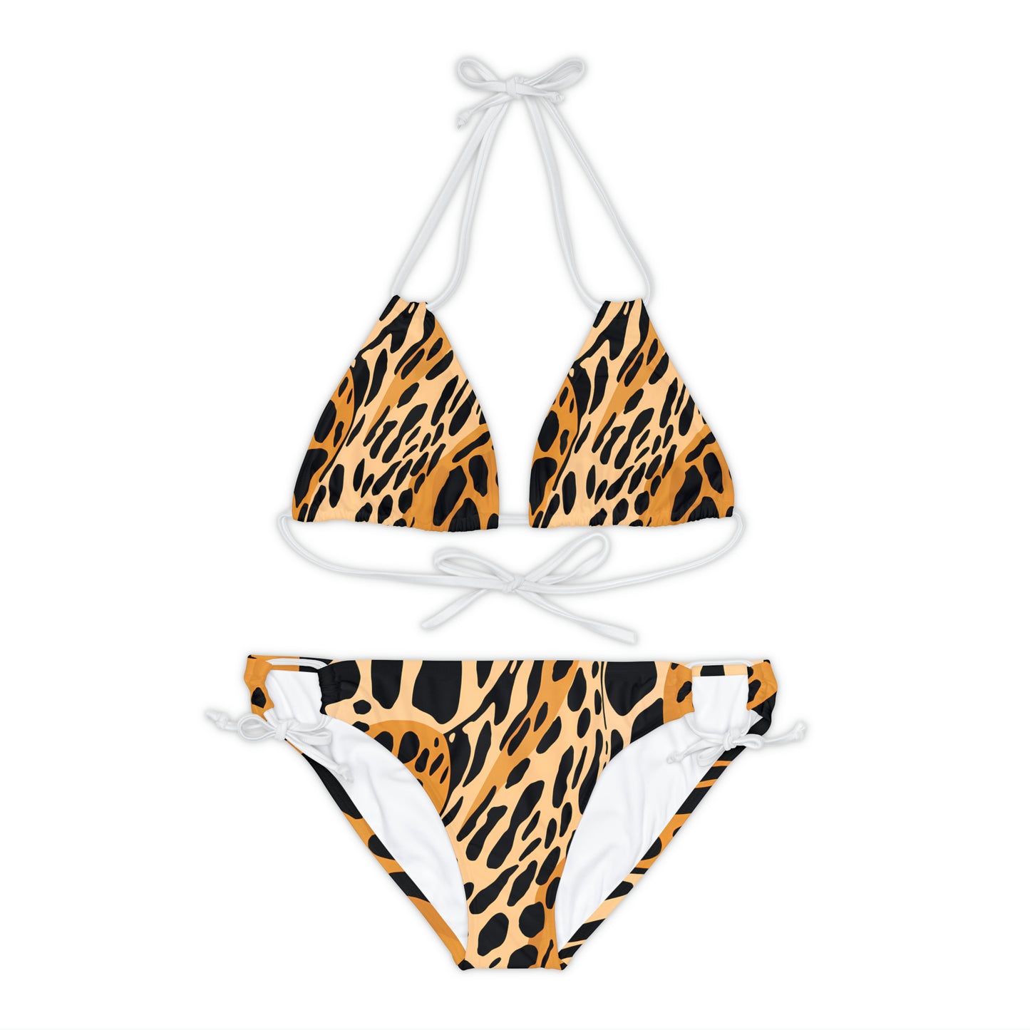 Leopard Print I Strappy Bikini Set