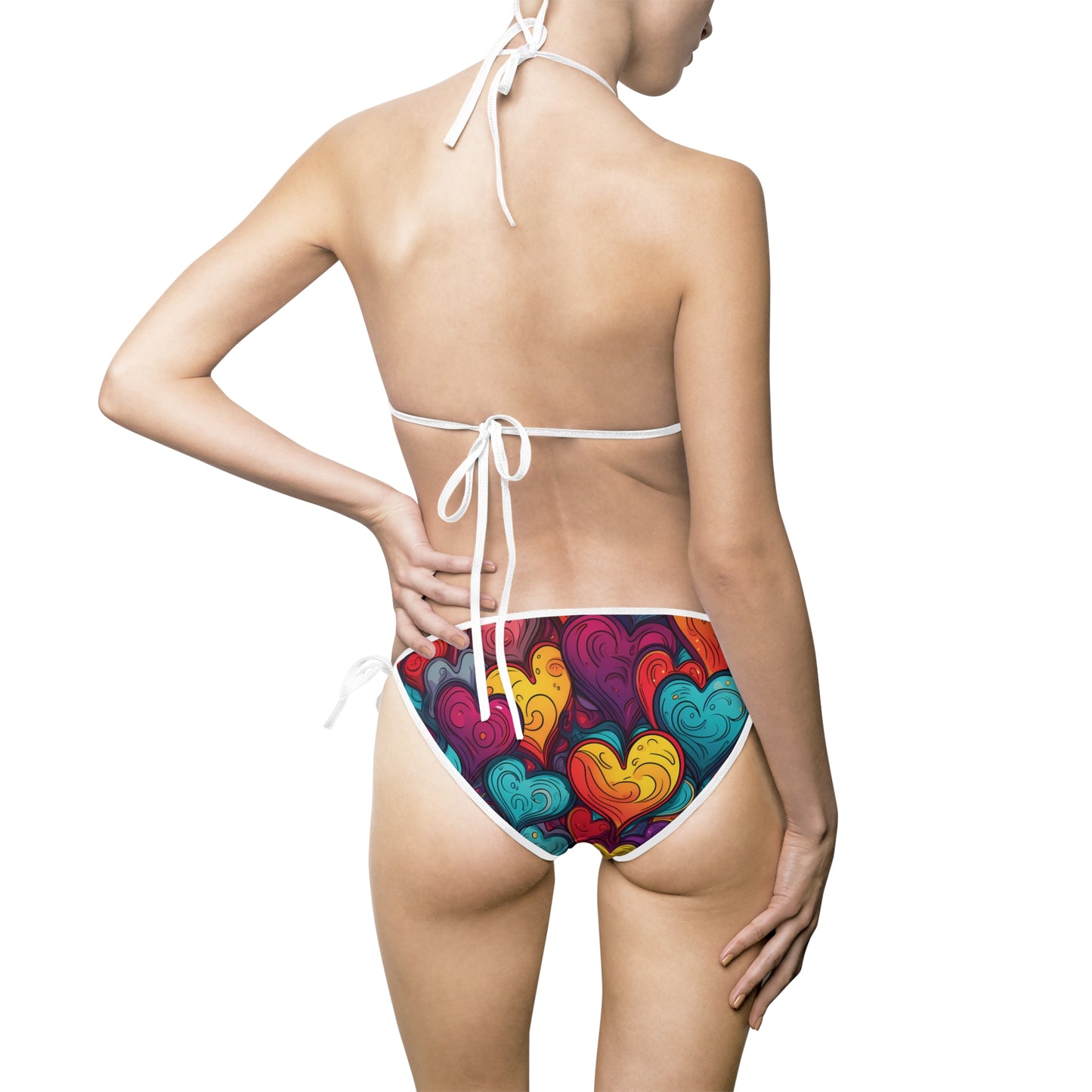 Colorful Hearts Bikini
