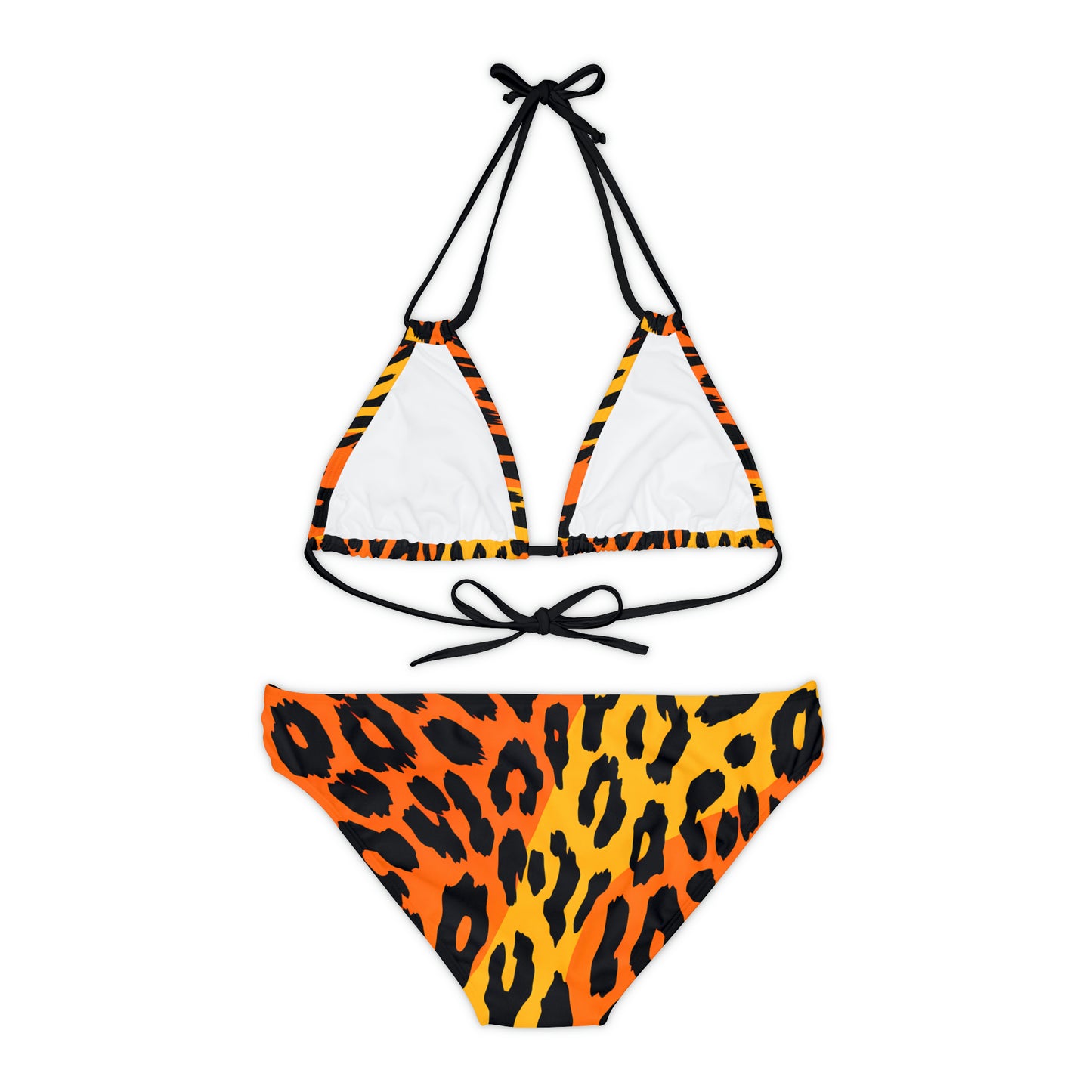 Leopard Print II Strappy Bikini Set