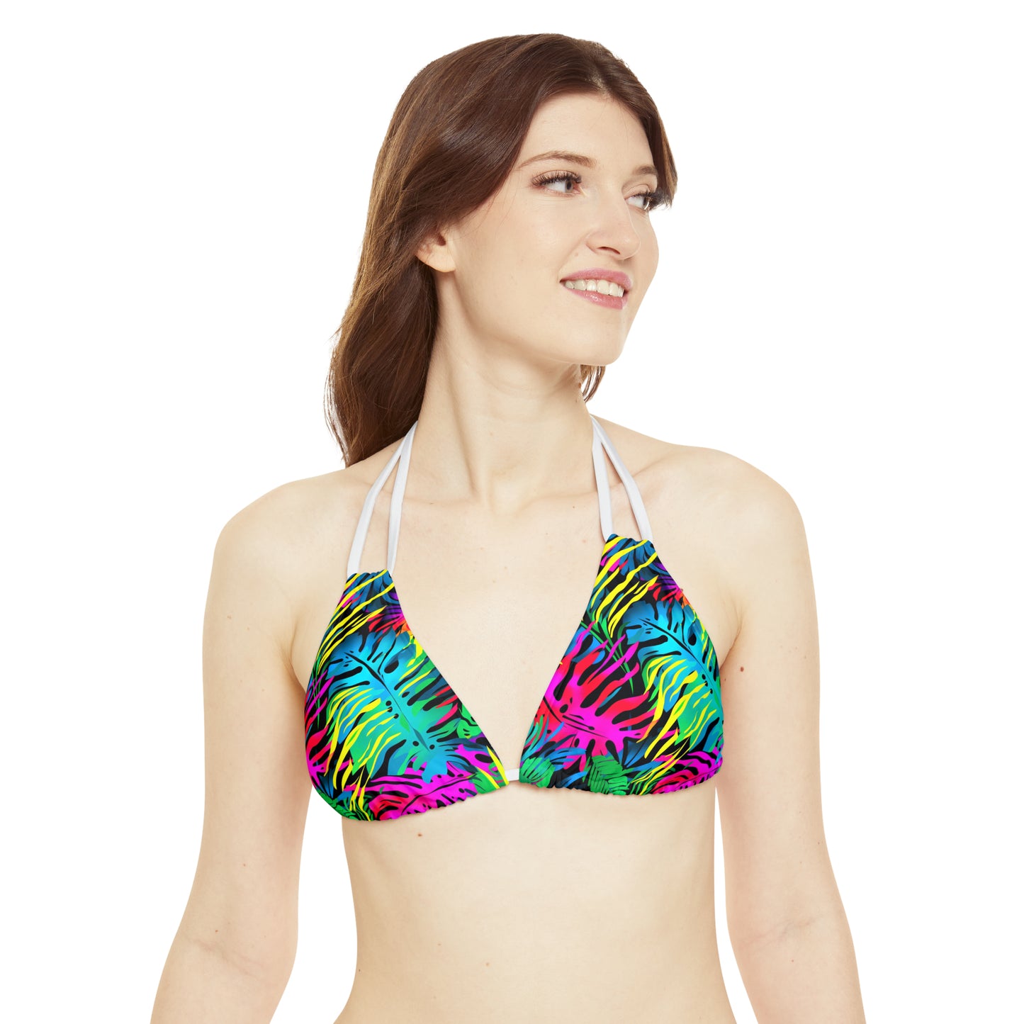 Neon Jungle Strappy Bikini Set