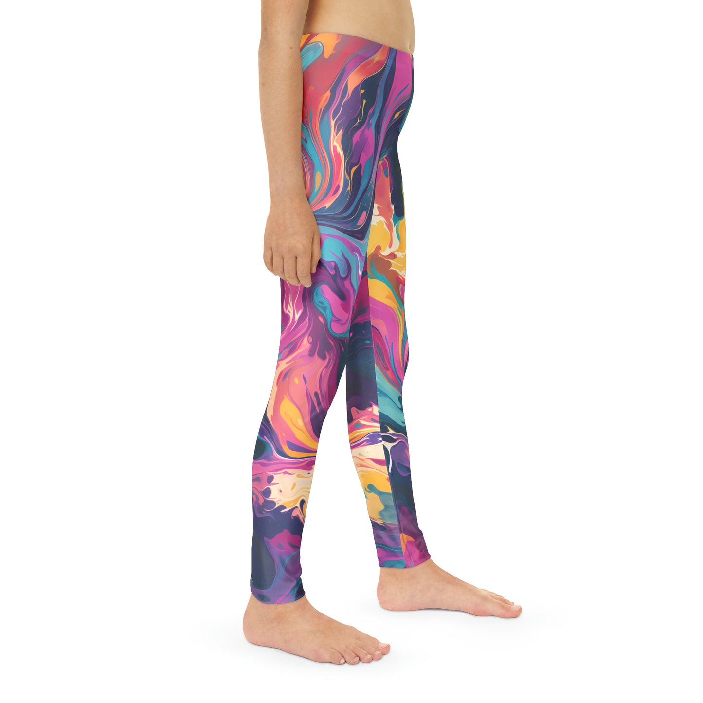 Tie-Dye Delight Girls Leggings