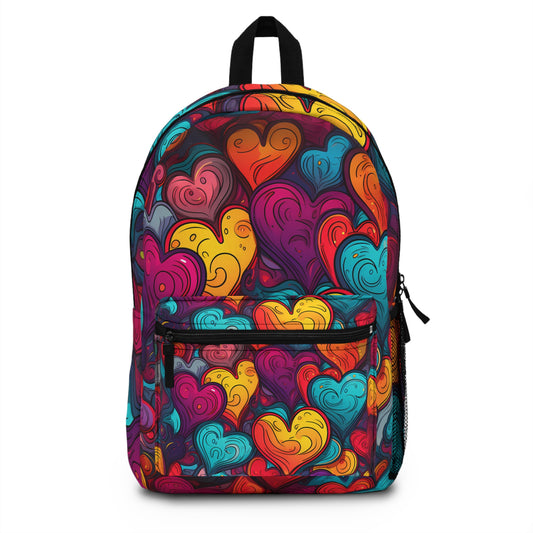 Colorful Hearts Backpack