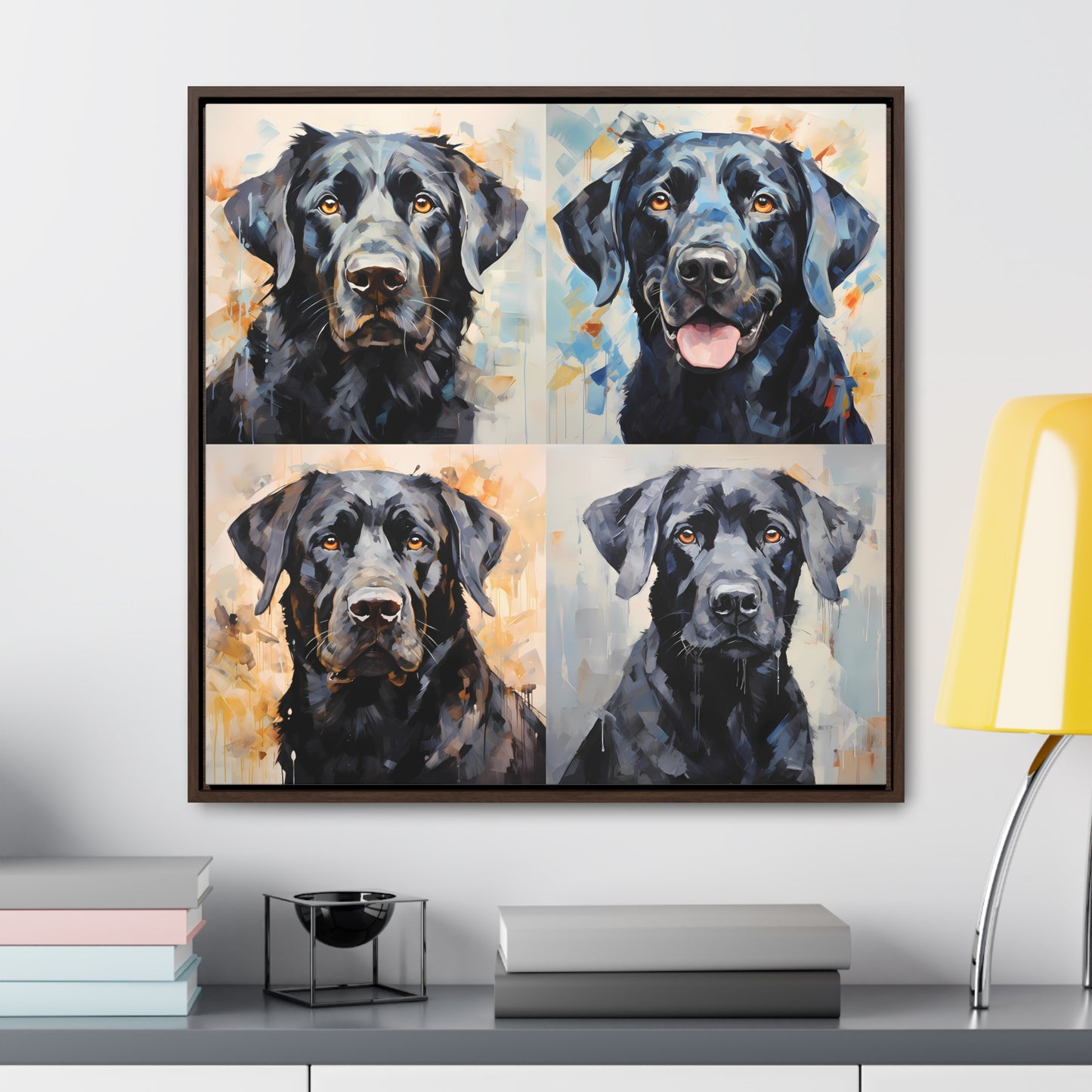 Black Lab Brushstrokes