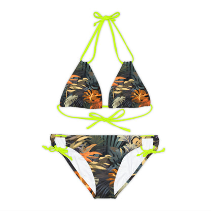 Summertime Jungle Strappy Bikini Set