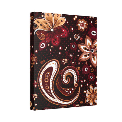 Maroon Flowery Paisley I