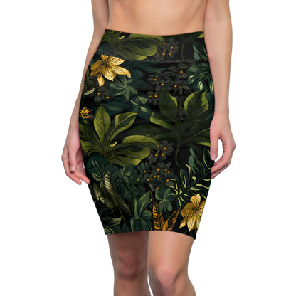 Calm Jungle Pencil Skirt