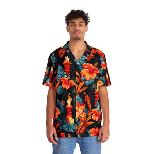 Hibiscus Hawaiian Shirt