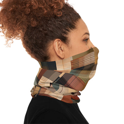 Abstract Plaid Midweight Neck Gaiter