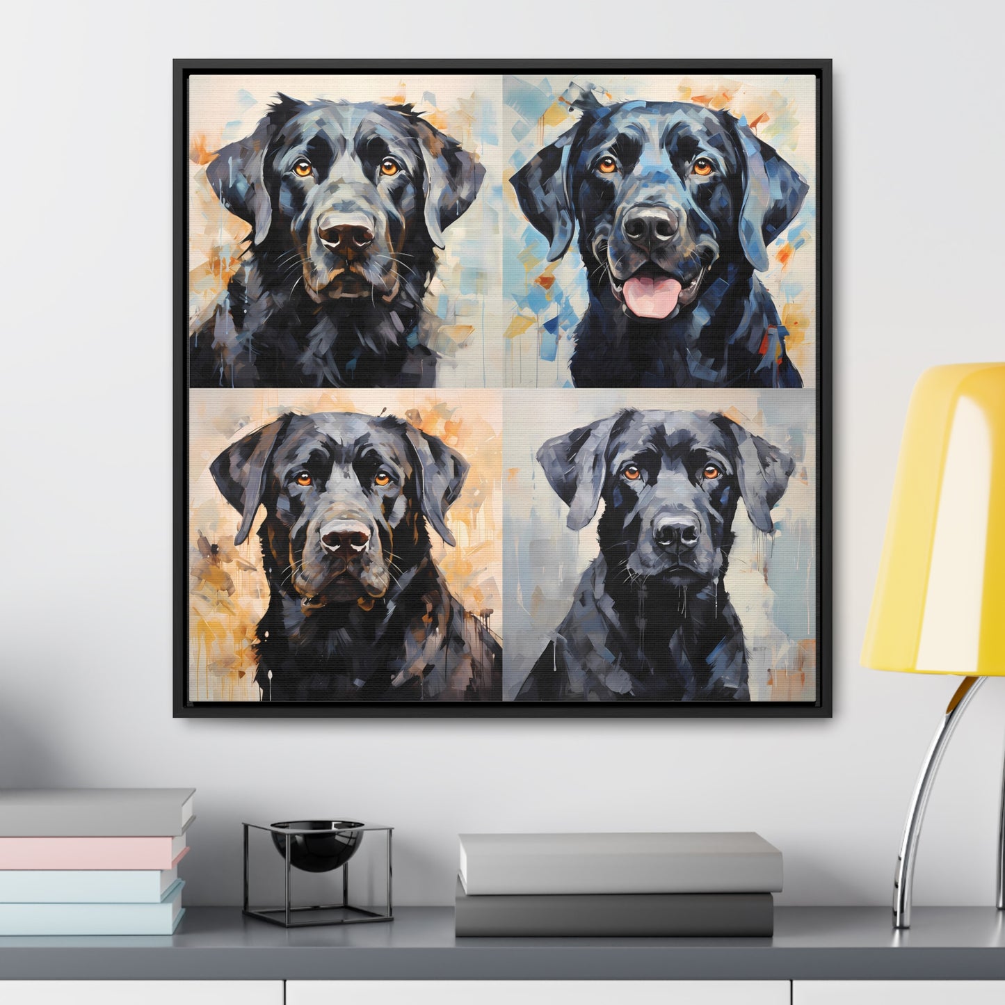 Black Lab Brushstrokes