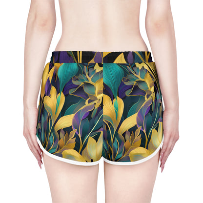 Tropical Botanical Womens Relaxed Shorts