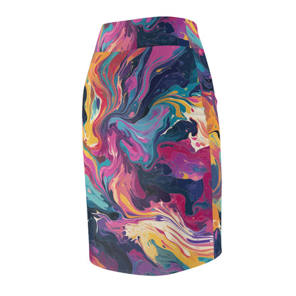 Tie-Dye Delight Pencil Skirt