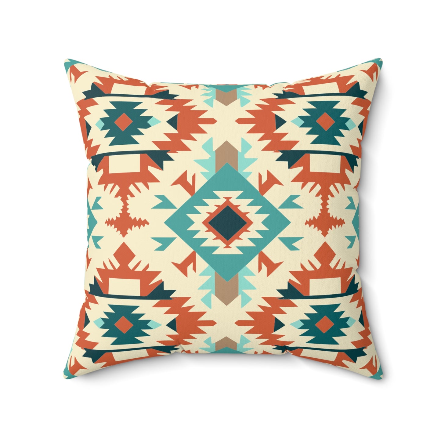 Southwest Serenity Faux Suede Square Pillow