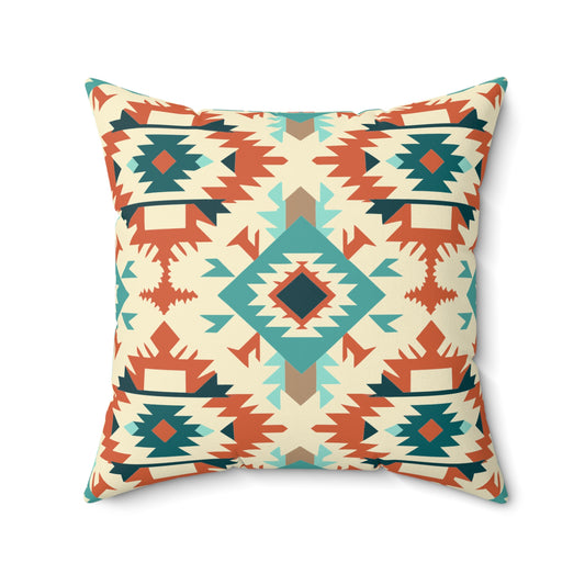Southwest Serenity Faux Suede Square Pillow