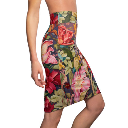 All Floral Pencil Skirt